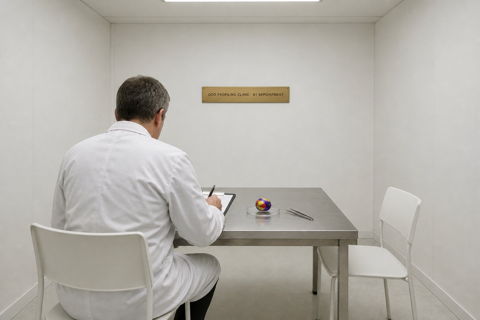 Consultation room / A setting for a very small habit.